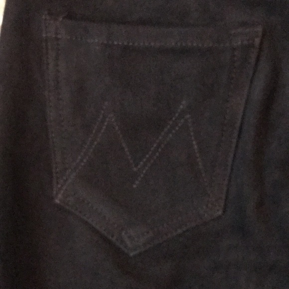MOTHER Faux Suede High Waisted Looker Skinny Pants - Picture 12 of 13